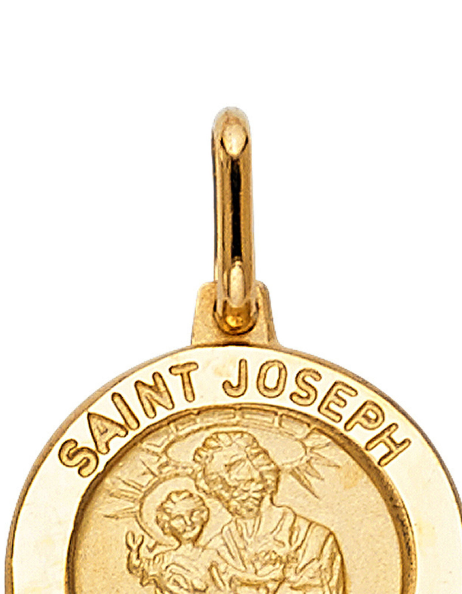14KY ST. JOSEPH ROUND MEDAL - 5