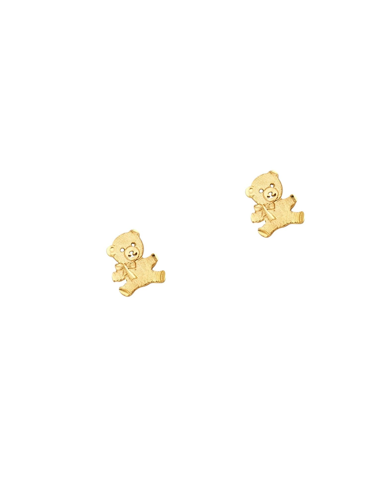 14KY SMALL BEAR POST EARRINGS - 4