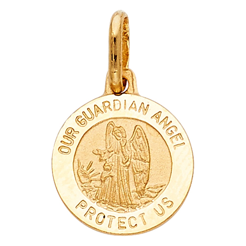 14KY ANGEL PENDANT: 14KY Angel Pendant Material Type : 14k Gold Material Color : Yellow Avg. Weight: Avg. Weight: 1.45 Gr. Size: Height 13 mm, Width 12.5 mm Accessories: None Notice: When purchasing pre-owned goods, p