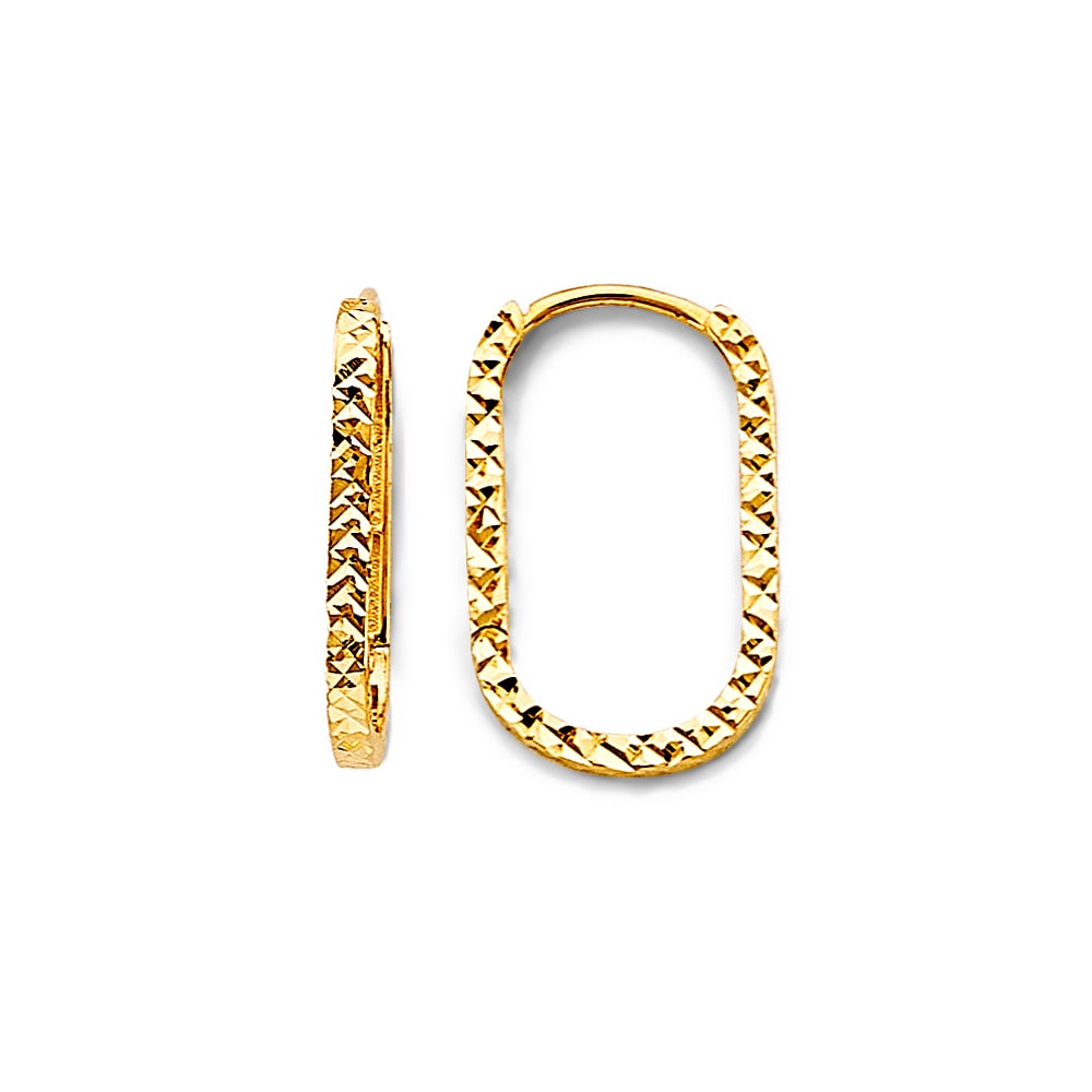 14KY DC PAPERCLIP HUGGIES EARRINGS: 14KY DC Paperclip Huggies Earrings Material Type : 14k Gold Material Color : Yellow Avg. Weight: Avg. Weight: 1.46 Gr. Size: Height : 17 mm, Width : 12 mm Accessories: None Notice: When purchasing