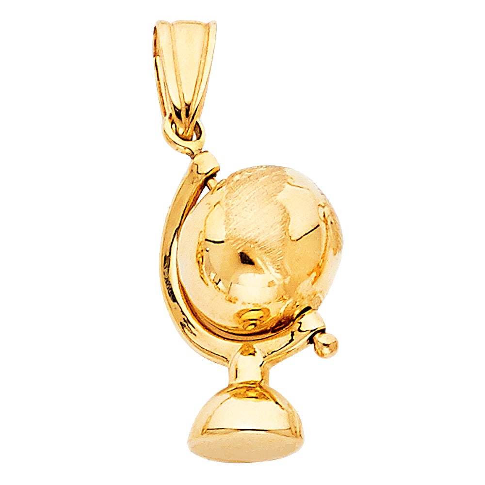 14KY HOLLOW GLOBE PENDANT: 14KY Hollow Globe Pendant Material Type : 14k Gold Material Color : Yellow Avg. Weight: Avg. Weight: 1.55 Gr. Size: Height 20 mm, Width 13 mm Accessories: None Notice: When purchasing pre-owned goo