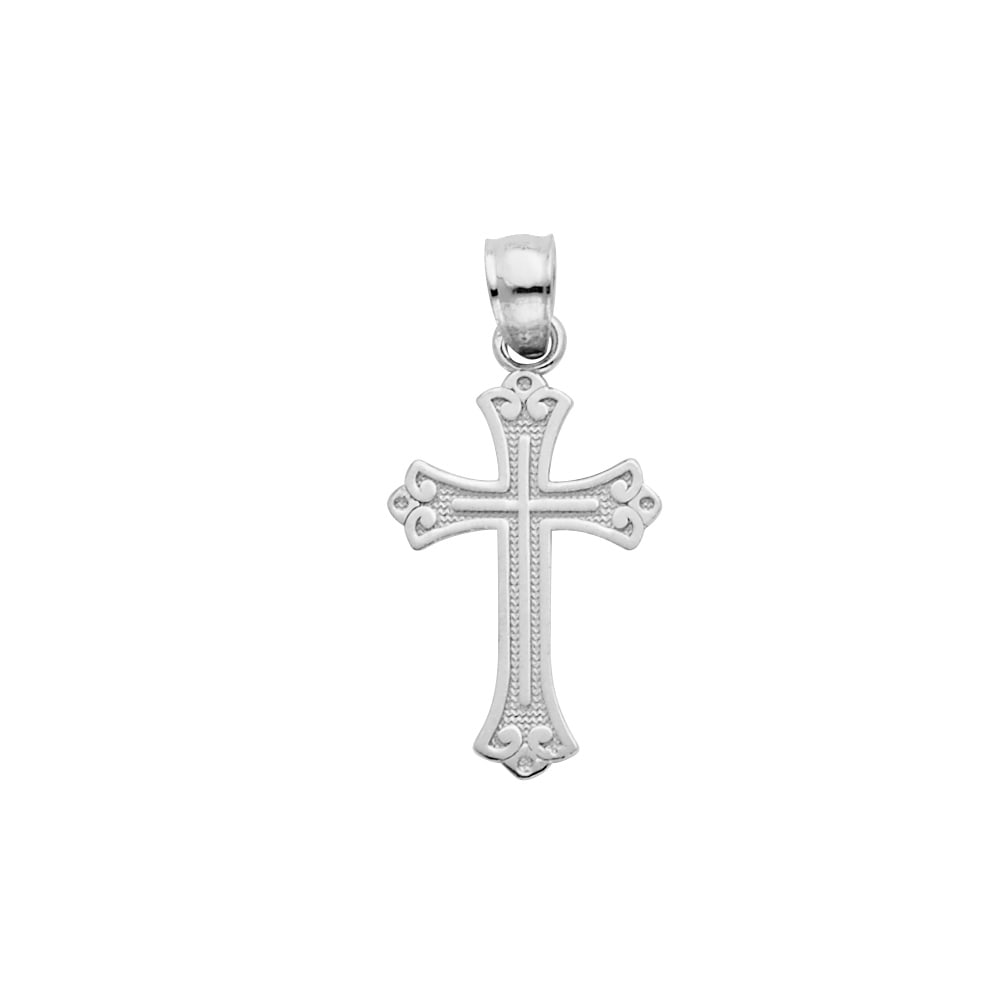 14KY CROSS SMALL: 14KY Cross Small Material Type : 14k Gold Material Color : Yellow Avg. Weight: Avg. Weight: 0.71 Gr. Size: Height 18 mm, Width 10 mm Accessories: None Notice: When purchasing pre-owned goods, please