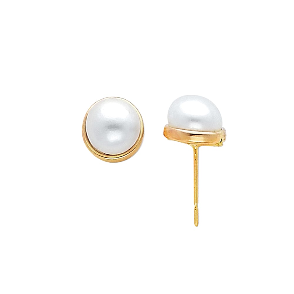 14KY PEARL EARRINGS (1 of 1)