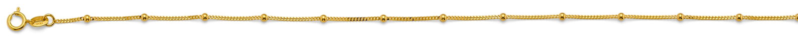 14KY PLAIN BALL STATION CHAIN: 14KY Plain Ball Station Chain Material Type : 14k Gold Material Color : Yellow Avg. Weight: Avg. Weight: 2.53 Gr. Size: Length : 20 inch, Width 1.9 mm Accessories: None Notice: When purchasing pre-