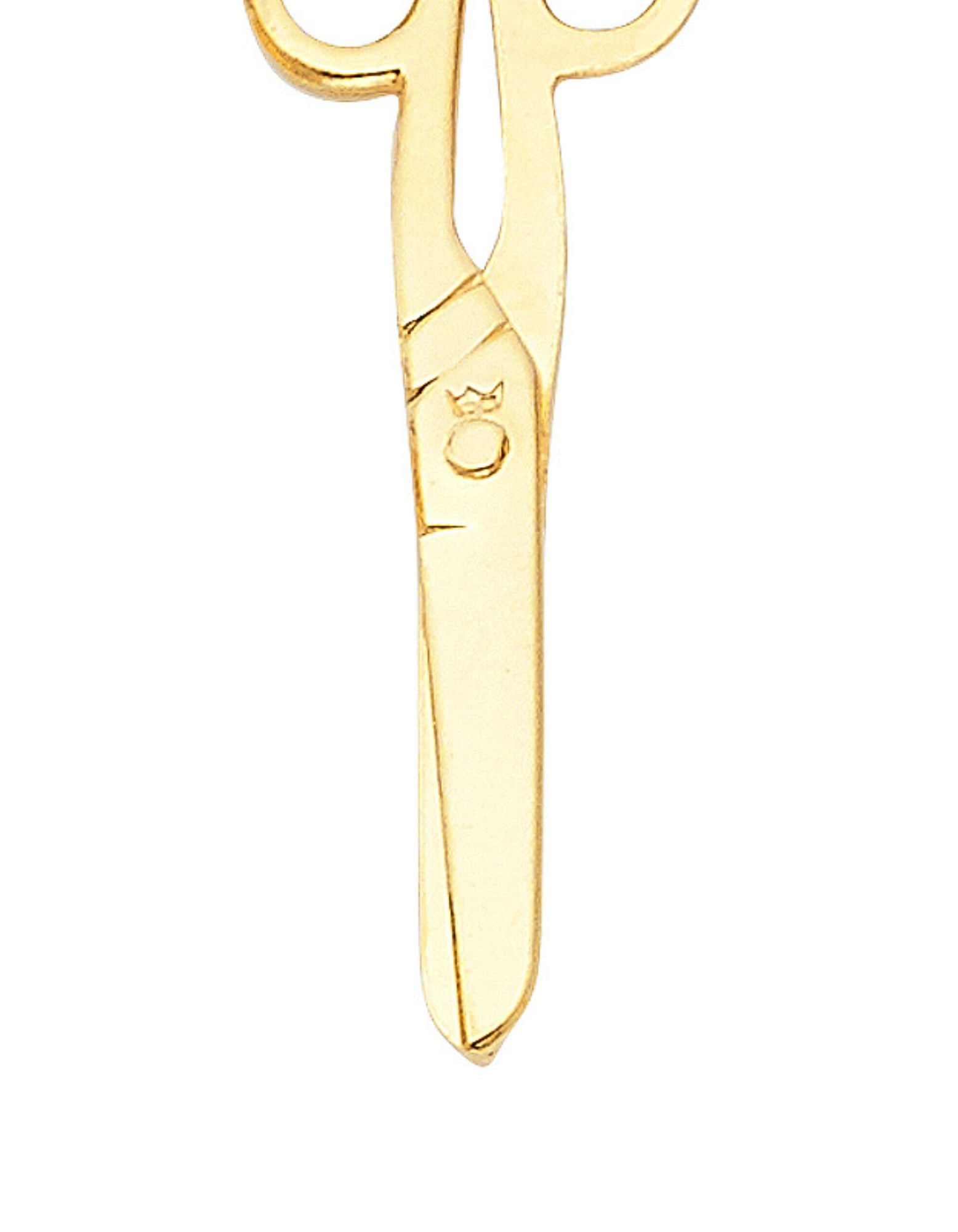 14KY SCISSORS PENDANT - 4