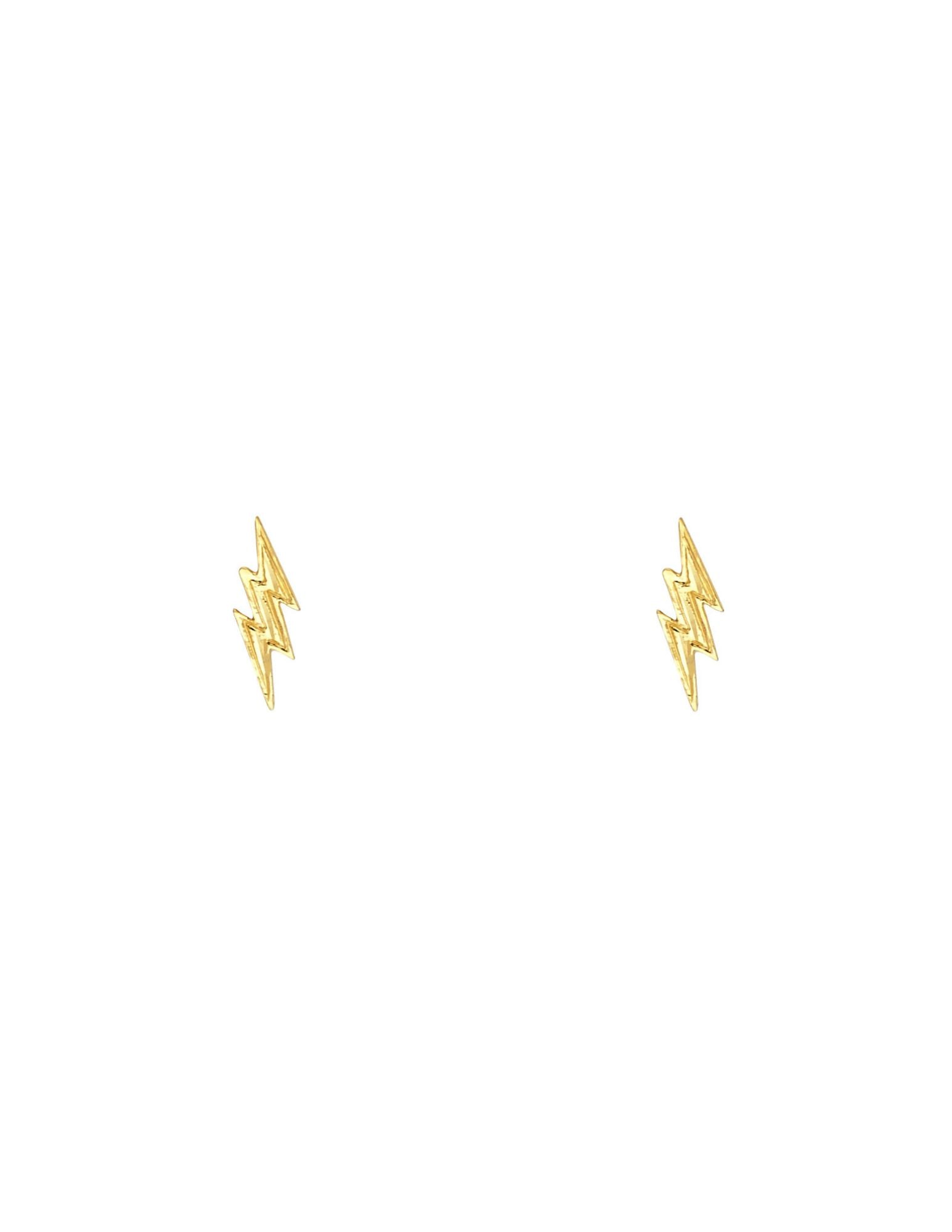 14KY SMALL THUNDER POST EARRINGS - 3