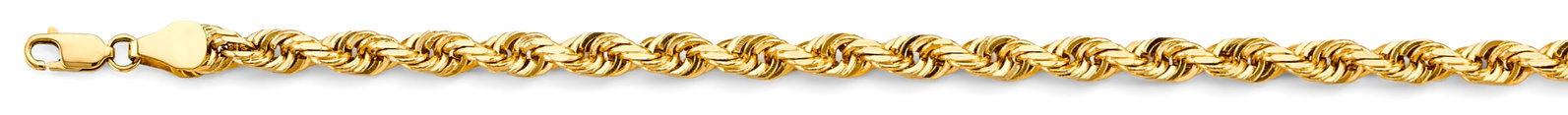 14KY SOLID ROPE CHAIN: 14KY Solid Rope Chain Material Type : 14k Gold Material Color : Yellow Avg. Weight: Avg. Weight: 21.42 Gr. Size: Length : 8.5 inch, Width 5.6mm Accessories: None Notice: When purchasing pre-owned