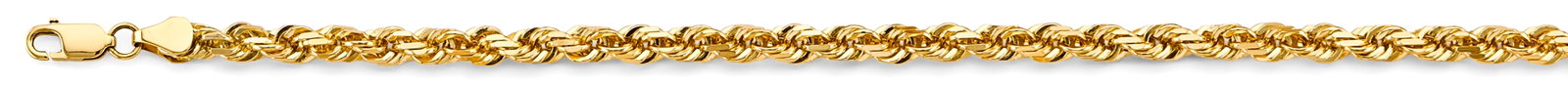 14KY SOLID ROPE CHAIN: 14KY Solid Rope Chain Material Type : 14k Gold Material Color : Yellow Avg. Weight: Avg. Weight: 14.72 Gr. Size: Length : 8.5 inch, Width 4.7mm Accessories: None Notice: When purchasing pre-owned g