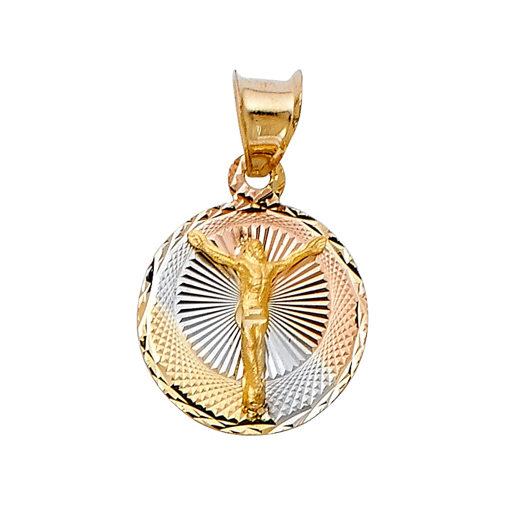 14K 3C RELIGIOUS STAMP PENDANT (1 of 5)