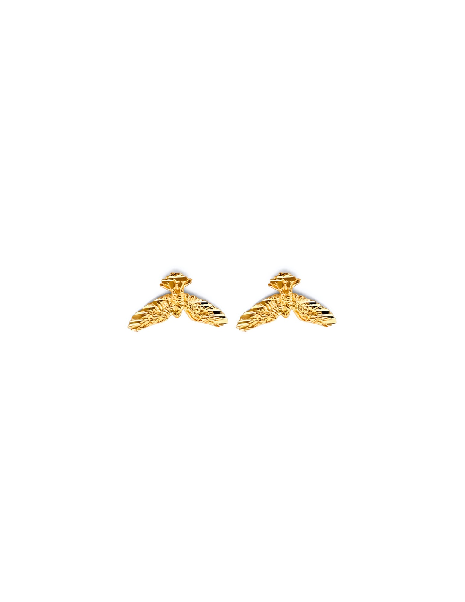 14KY EAGLE PUSH BACK EARRINGS - 3