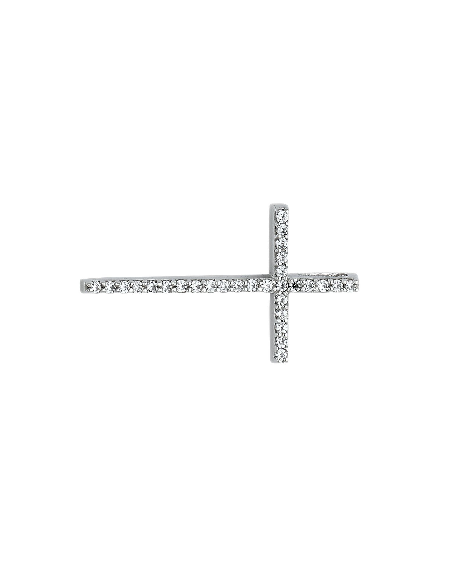 14KW CZ CROSS PENDANT - 2
