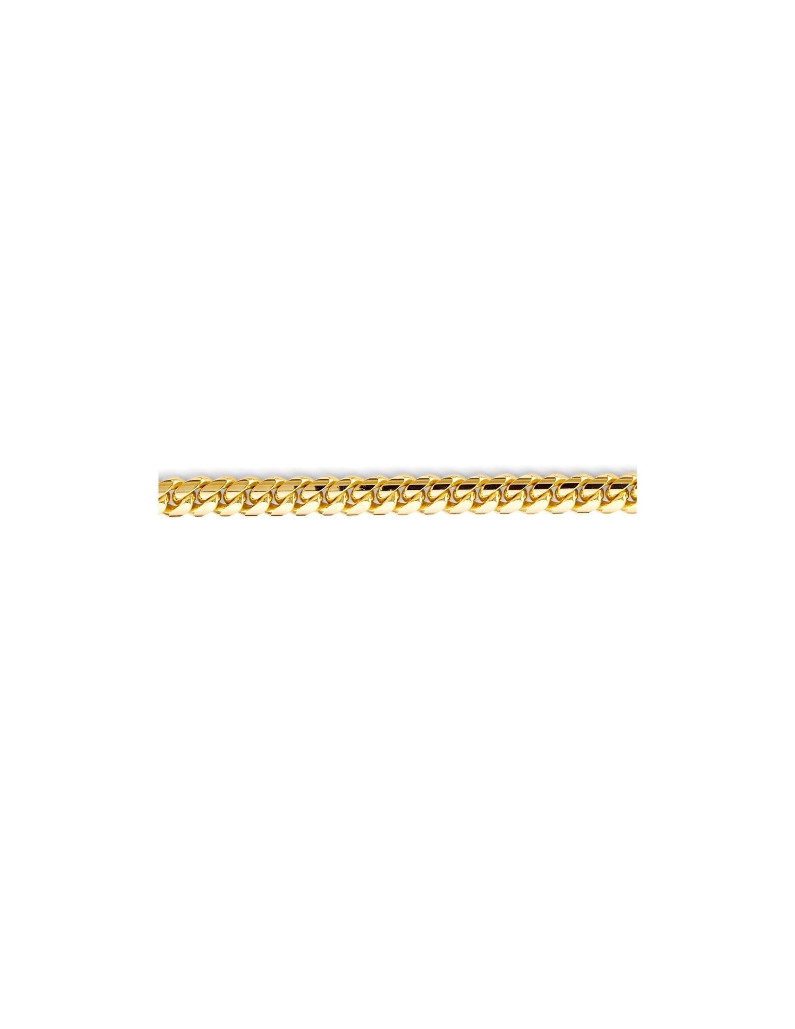 14KY SOLID MIAMI CUBAN CHAIN - 4