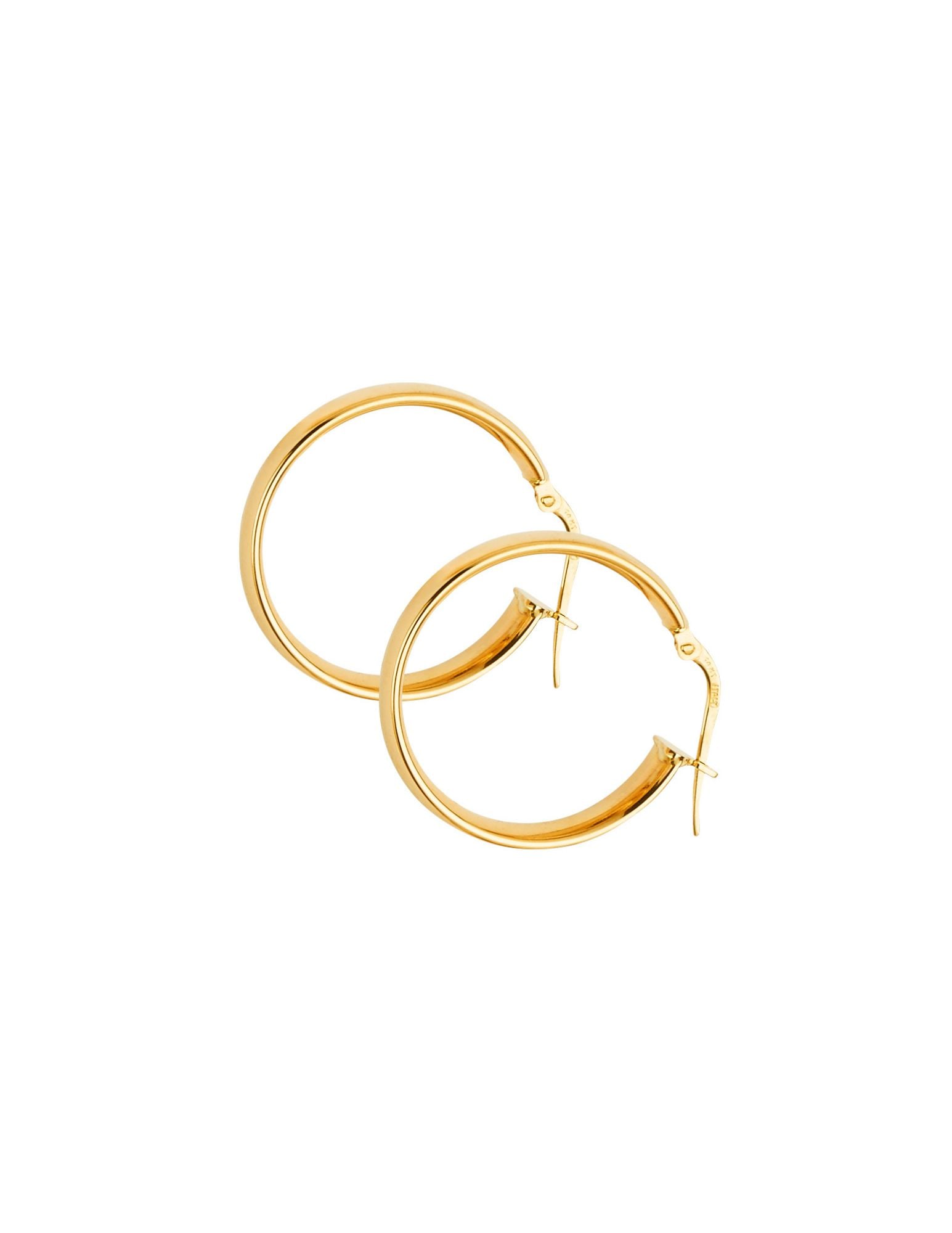 14KY BASIC HOLLOW HOOP EARRINGS - 2