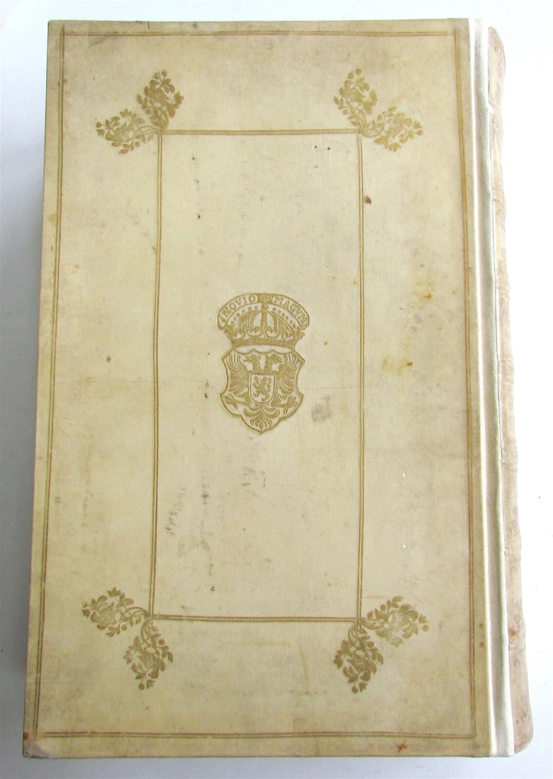 1743 LAW BOOK IN ANTIQUE LATIN JURISDICTION FOLIO (NINE BY FOURTEEN)" (1 of 12)