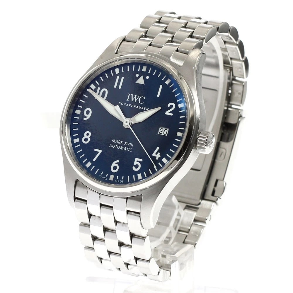 IWC SCHAFFHAUSEN PILOT WATCH AUTOMATIC WATCH: IWC SCHAFFHAUSEN Pilot watch Automatic Watch Brand: IWC SCHAFFHAUSEN Type/Style: Wristwatch Material: Band Material Stainless Steel, Case Material Stainless Steel Color: Case Color Silver Band Color S