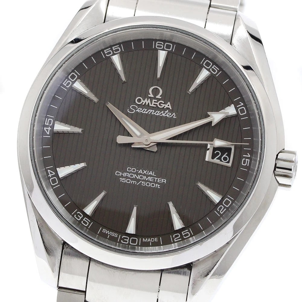 OMEGA SEAMASTER AQUA TERRA AUTOMATIC WATCH: OMEGA Seamaster Aqua Terra Automatic Watch Brand: OMEGA Type/Style: Wristwatch Material: Band Material Stainless Steel, Case Material Stainless Steel Color: Dial Color gray Size: Case size About 42mm 