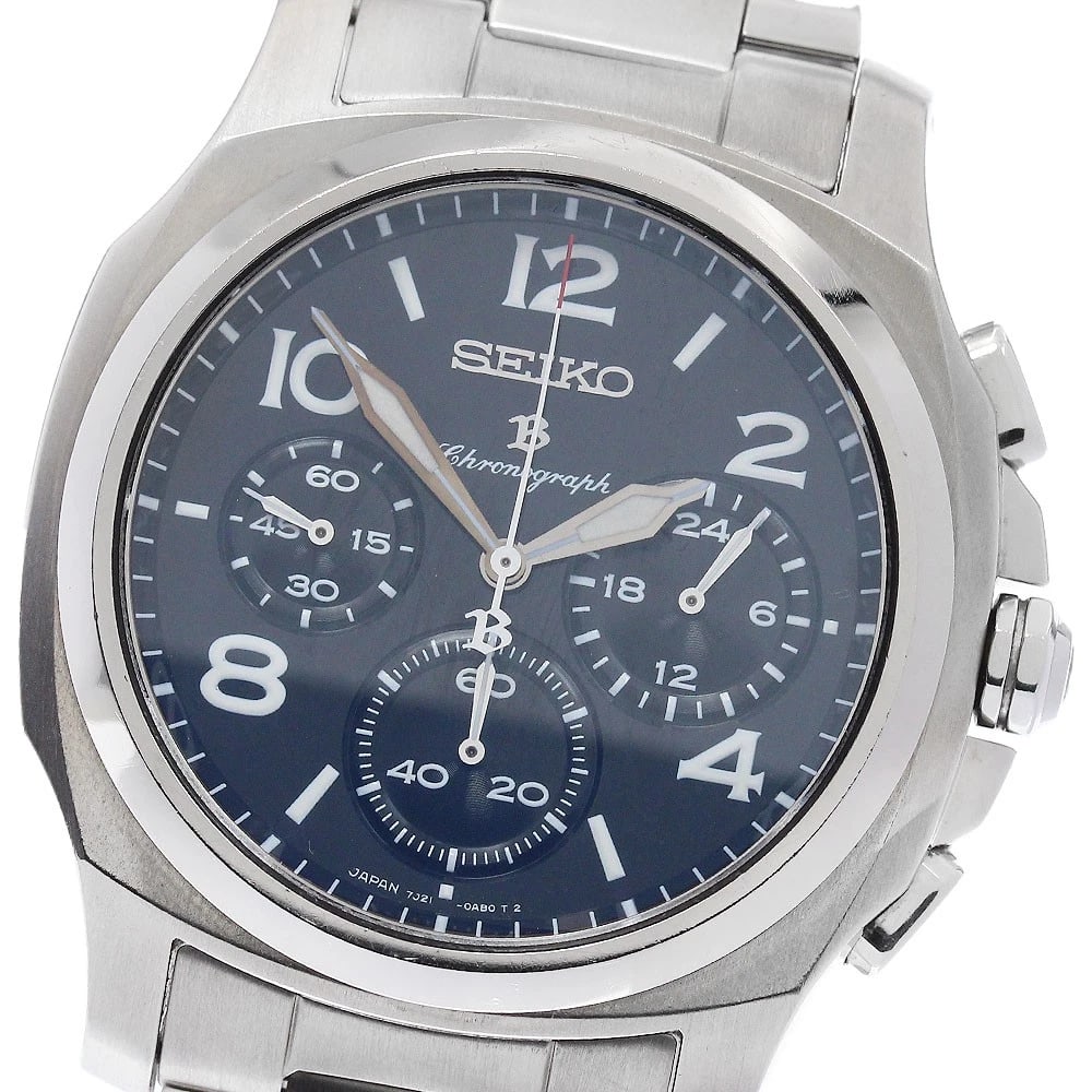 SEIKO BRIGHTS CHRONOGRAPH BLACK QUARTZ WATCH: SEIKO Brights Chronograph black Quartz Watch Brand: SEIKO Type/Style: Wristwatch Material: Band Material titanium, Case Material titanium Color: Dial Color black Size: Case size About 38mm (1.5inch) (
