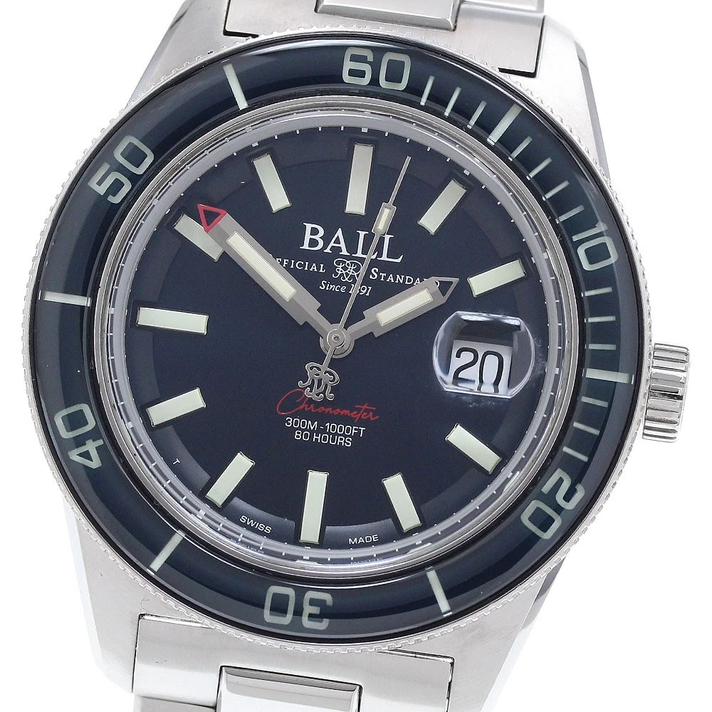 BALLWATCH ENGINEER WATCH: BALLWATCH Engineer Watch Brand: BALLWATCH Type/Style: Wristwatch Material: Band Material Stainless Steel, Case Material Stainless Steel Color: Dial Color blue Size: Case size About 42mm (1.7inch) (not