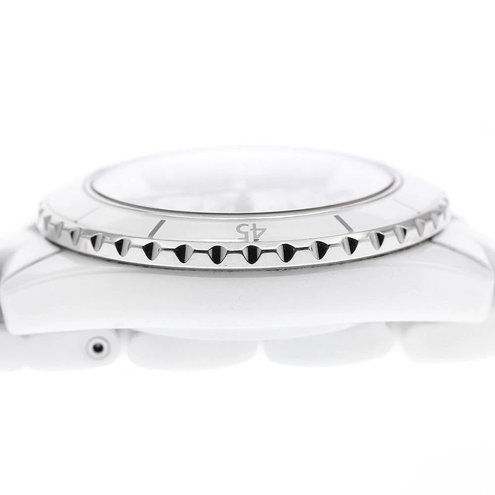 CHANEL J12 DATE WHITE BLACK AUTOMATIC WATCH - 4