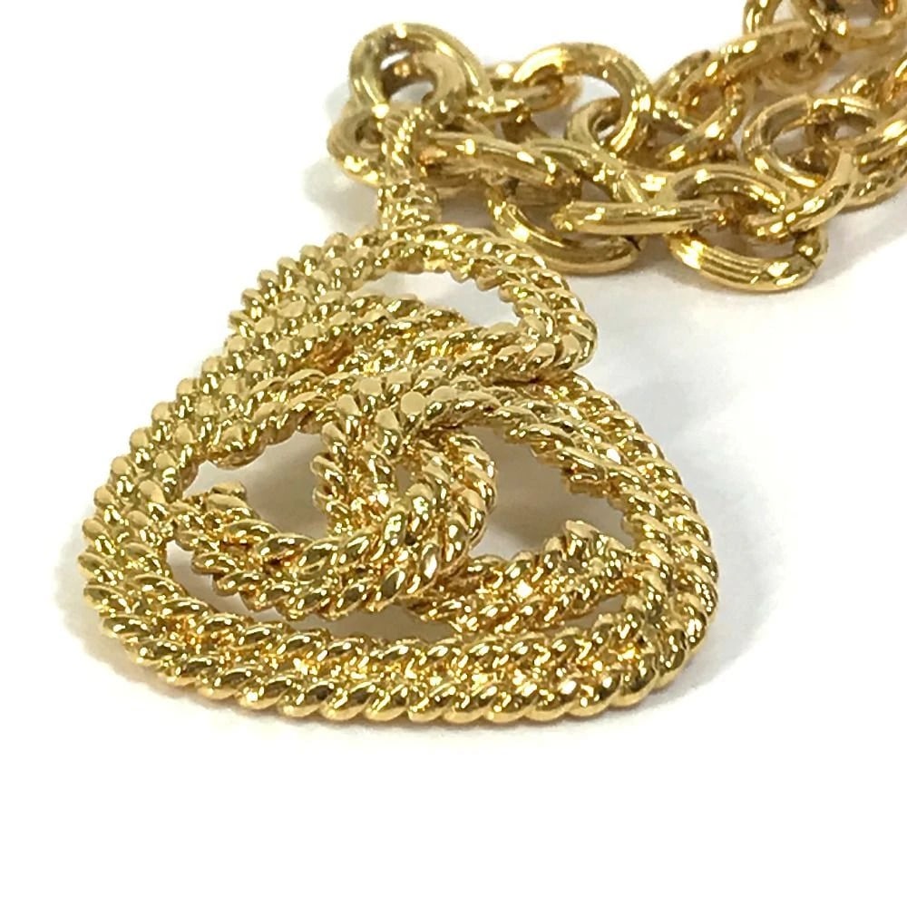 CHANEL NECKLACE CHAIN GP MOTIF CHARM GOLD: Chanel Necklace Chain GP Motif Charm Gold Brand: CHANEL Type/Style: Necklace Material: GP, Color: GOLD Size: Total length: approx. 77cm Top W approx. 40mm x H approx. 50mm Accessories: None