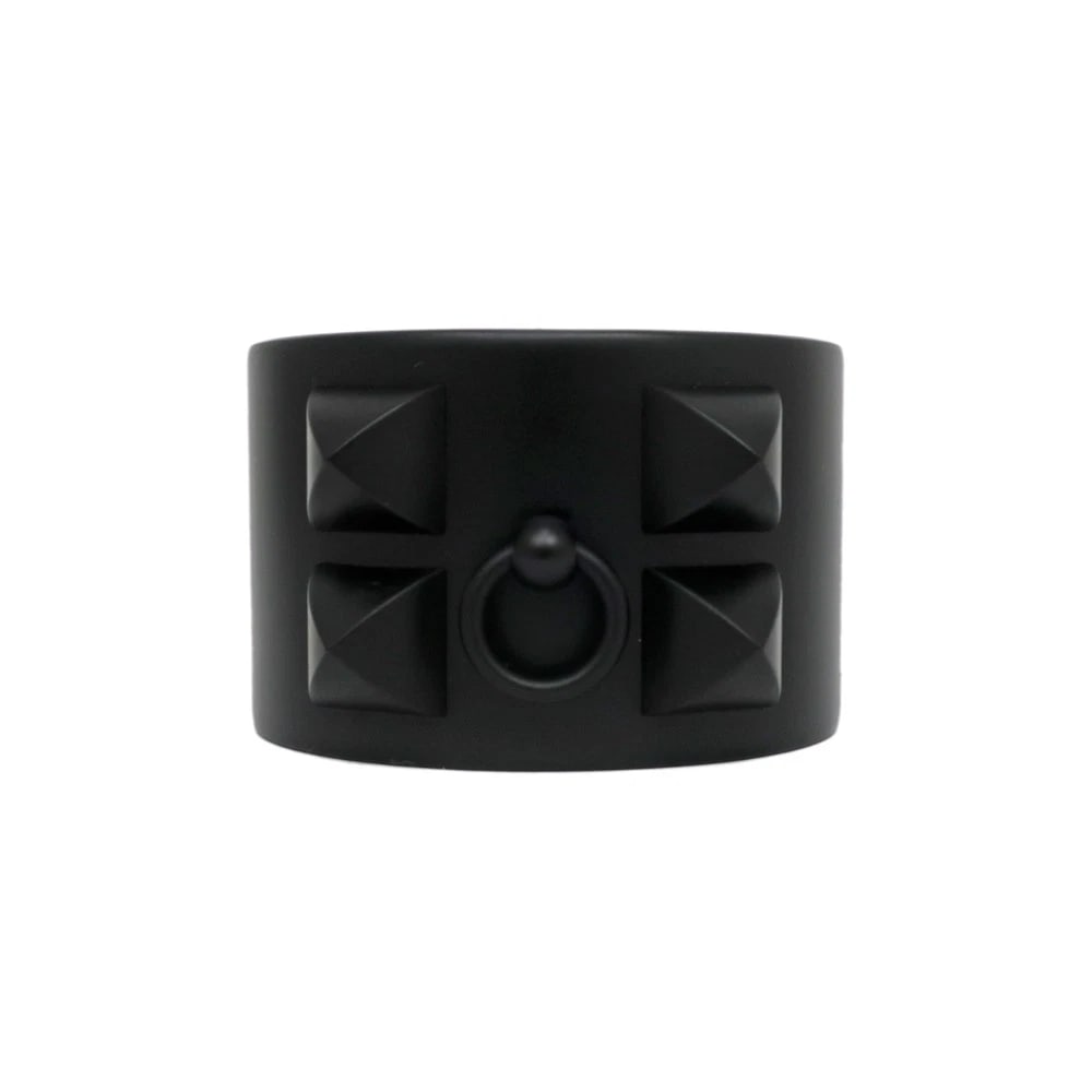 HERMES COLLIER DE CHIEN ALUMINIUM SUNSET CUFF BRACELET BLACK: HERMES Collier de Chien Aluminium Sunset Cuff Bracelet Black Brand: HERM?S Type/Style: Bracelet Material: Aluminium, Color: Black Size: Width: 4cm Circumference: 16cm Accessories: None Accessories