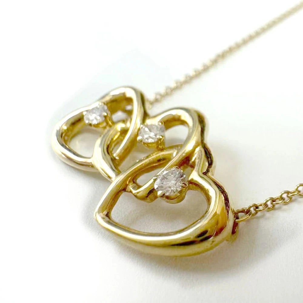 TIFFANY & CO. NECKLACE LOVING HEART 18K YELLOW GOLD DIAMONDS: Tiffany & Co. Necklace Loving Heart 18K Yellow Gold Diamonds Brand: Tiffany & Co. Type/Style: Necklace Material: 18K Yellow Gold (750YG), Main Stone/Creation NATURAL Color: GOLD Size: Chain: Approx. 4