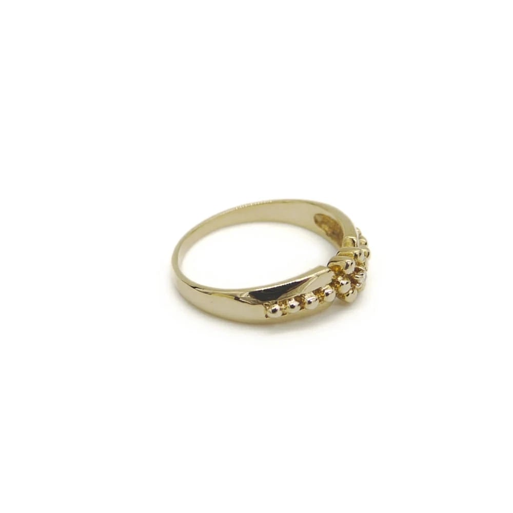 CHRISTIAN DIOR RING 18K YELLOW GOLD & DIAMOND: CHRISTIAN DIOR Ring 18K Yellow Gold & Diamond Brand: Dior Type/Style: Ring Material: 18K Yellow Gold / Diamond, Main Stone/Creation NATURAL Color: YELLOW GOLD Size: US6 Accessories: None A