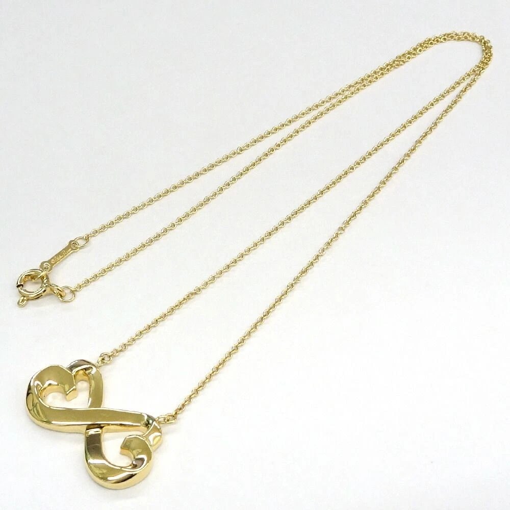 TIFFANY & CO. DOUBLE LOVING HEART NECKLACE PALOMA PICASSO 18K YELLOW GOLD 750: Tiffany & Co. Double Loving Heart Necklace Paloma Picasso 18K Yellow Gold 750 Brand: Tiffany & Co. Type/Style: Necklaces Material: 18K Yellow Gold 750, Color: YELLOW GOLD Size: Motif: Approx. W2.2cm x
