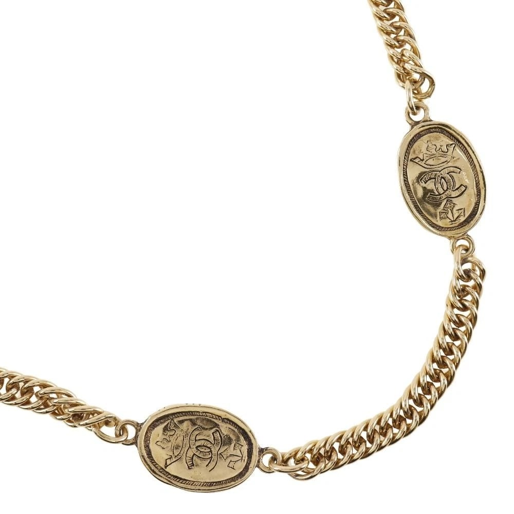 CHANEL NECKLACE GOLD PLATED: Chanel Necklace Gold Plated Brand: Chanel Type/Style: Necklace Material: Gold Plated, Color: gold Size: Neck Circumference: Approx. 80.0cm Accessories: None Accessories Notice: When purcha