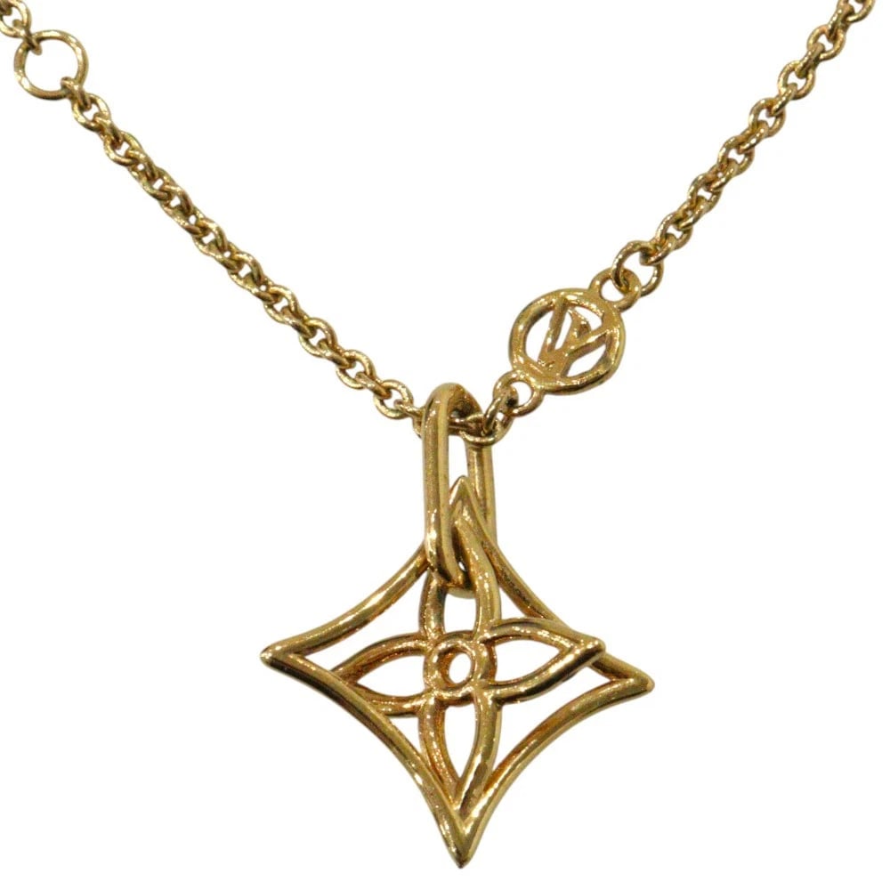 LOUIS VUITTON COLLIER LV TWIGGY FLOWER NECKLACE GOLD: LOUIS VUITTON Collier LV Twiggy Flower Necklace Gold Brand: LOUIS VUITTON Type/Style: Necklace Material: Gold Plated, Color: GOLD Size: (Approx.): 41cm Accessories: None Accessories Notice