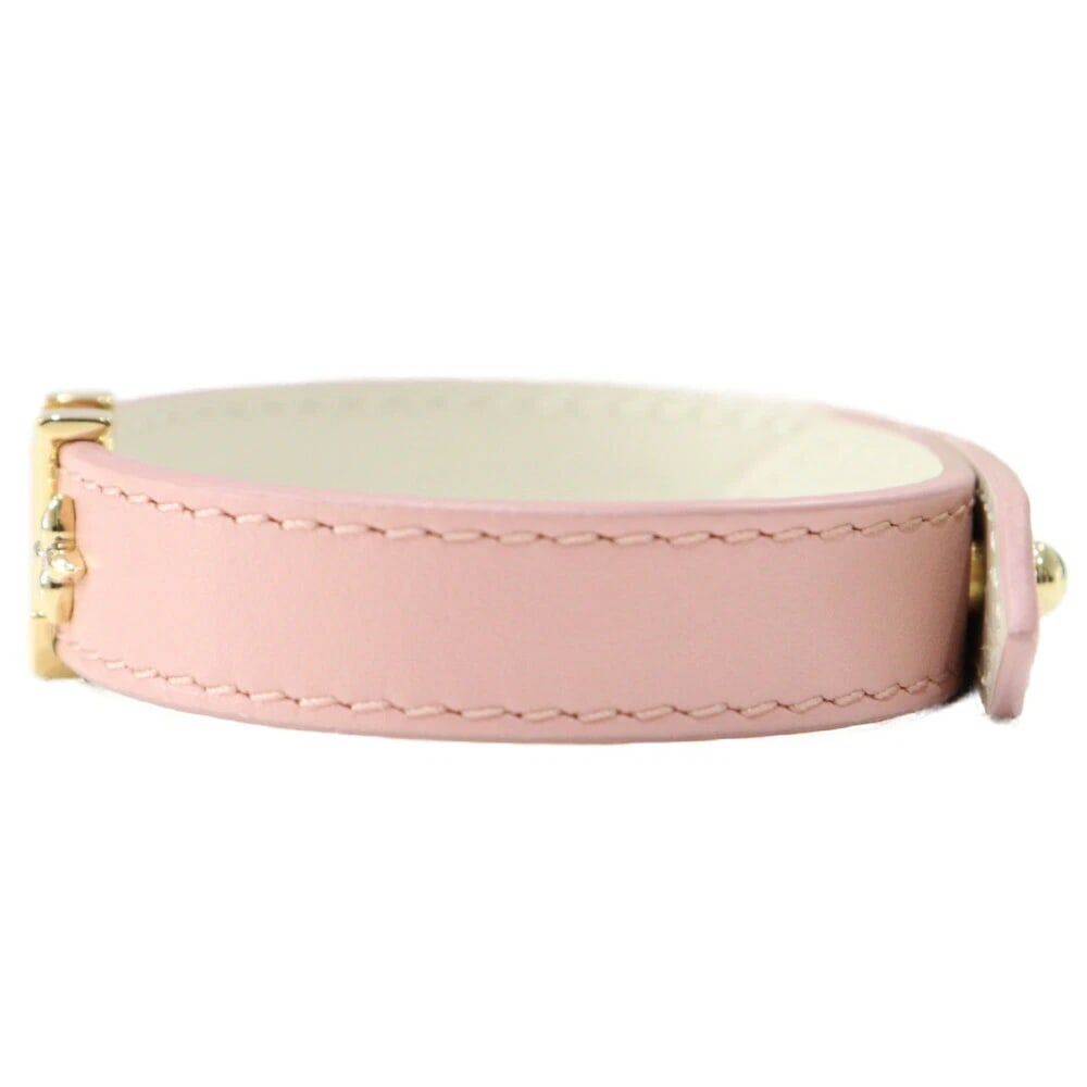 LOUIS VUITTON BRACELET CANVAS X LEATHER ROSE: Louis vuitton Bracelet Canvas x Leather Rose Brand: LOUIS VUITTON Type/Style: Bracelet Material: Canvas x Leather, Color: Rose Clair (Pink) Size: (actual): Size notation: 17 (approx. 15.5~18.5 cm)