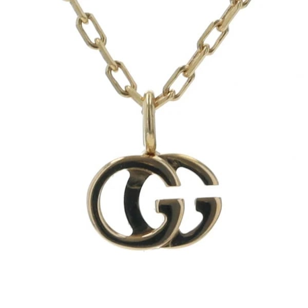 GUCCI GG MARMONT NECKLACE 18K YELLOW GOLD G LOGO DESIGN: GUCCI GG Marmont Necklace 18K Yellow Gold G Logo Design Brand: Gucci Type/Style: Necklace Material: Au750, Color: Yellow Gold Size: Top: Approx. 8.2mm (height) x 6.8mm (width) Chain: Approx. 42cm (adj
