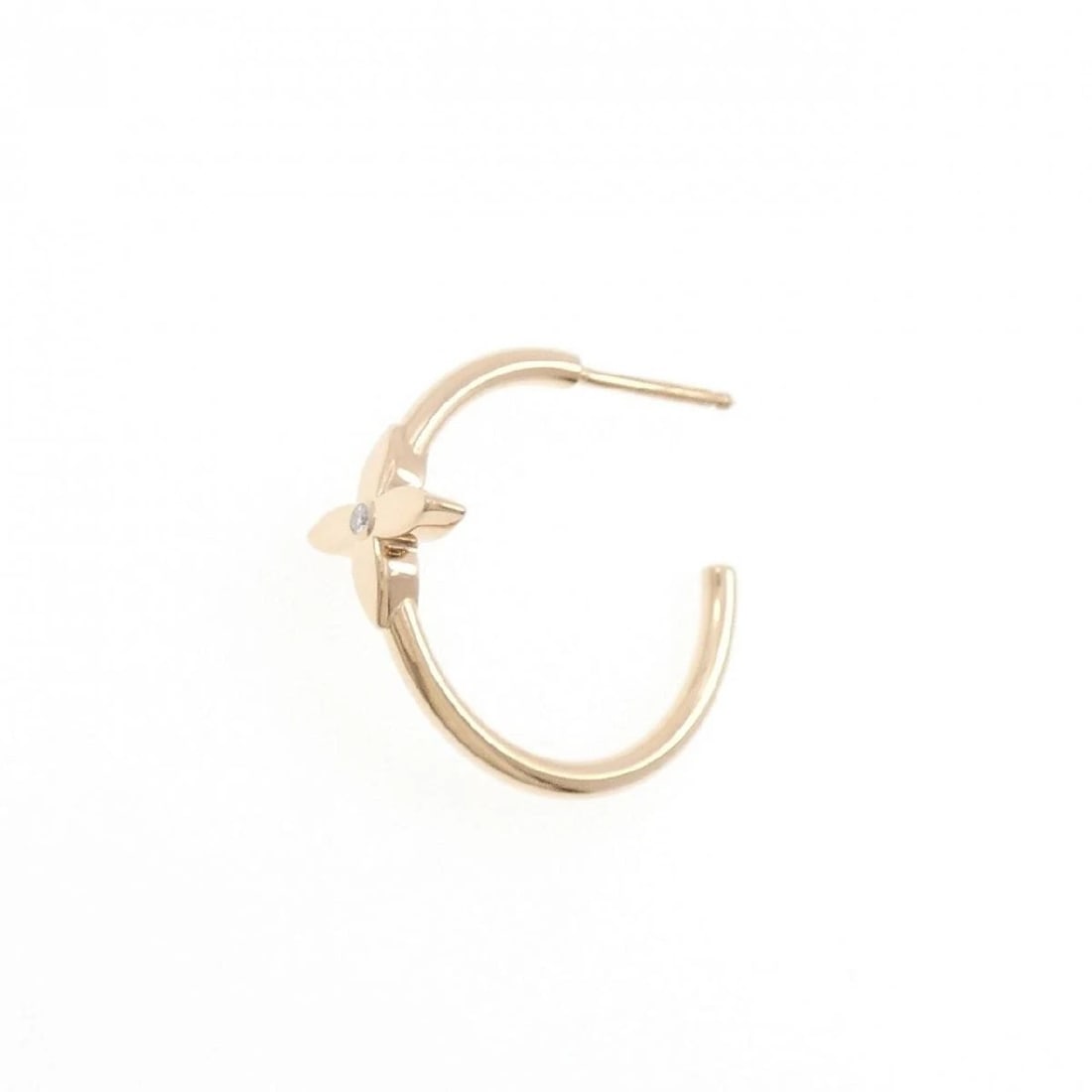 VUITTON IDYLLE BLOSSOM 750 PINK GOLD SINGLE PIERCE: Vuitton Idylle Blossom 750 pink gold Single pierce Brand: LOUIS VUITTON Type/Style: pierce Material: 750 pink gold, Main Stone/Creation Natural Color: Pink Gold Size: Actual size: approx. Length x Wid
