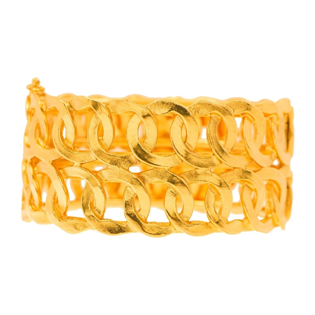 CHANEL COCO MARK BANGLE GOLD PLATED - 2