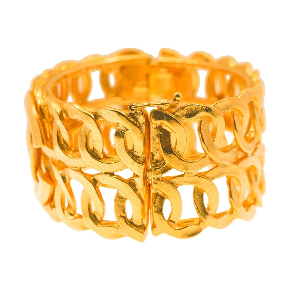 CHANEL COCO MARK BANGLE GOLD PLATED - 3