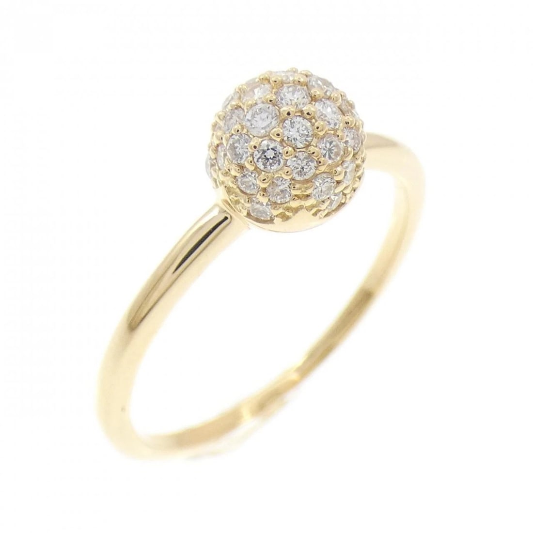 K18YG DIAMOND RING: K18YG Diamond Ring Brand: Unbranded Type/Style: Ring Material: K18YG, Color: Yellow gold Size: 6.5-7 (US size) Accessories: None Accessories Notice: When purchasing pre-owned goods, please refer to