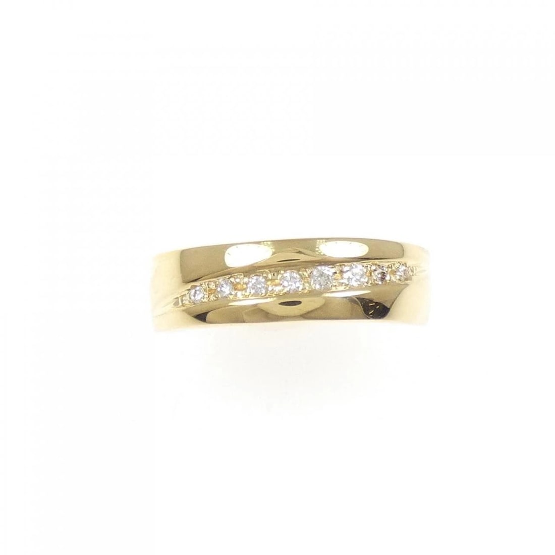 K18YG DIAMOND RING: K18YG Diamond Ring Brand: Unbranded Type/Style: Diamond ring Material: K18YG, Main Stone/Creation Natural Color: Yellow gold Size: US 5 3/4 Accessories: None Accessories Notice: When purchasing