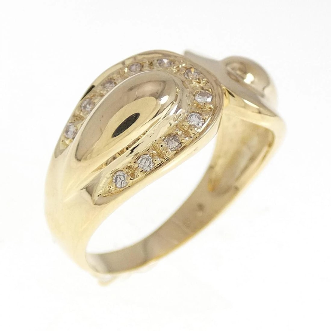 K18YG DIAMOND RING: K18YG Diamond Ring Brand: Unbranded Type/Style: Diamond ring Material: 18K Yellow Gold, Main Stone/Creation Natural Color: Yellow Gold Size: US 5 1/4 Accessories: None Accessories Notice: When