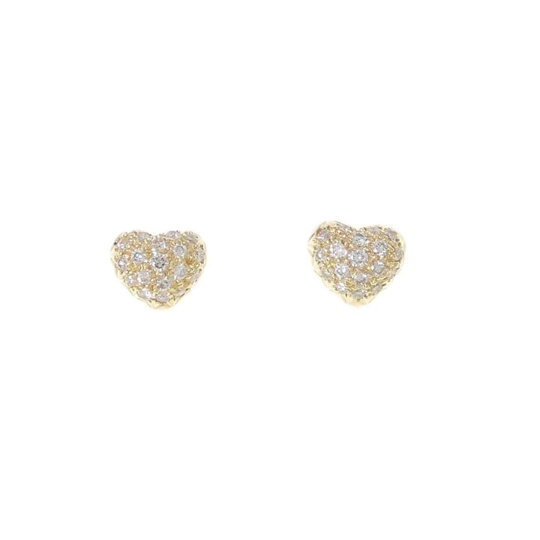 K18YG HEART DIAMOND PIERCE: K18YG Heart Diamond Pierce Brand: Unbranded Type/Style: Diamond Pierce/Earring Material: K18YG, Main Stone/Creation Natural Color: Yellow Gold Size: Actual Size Approx. height x width: 6.6mm x 7.8mm