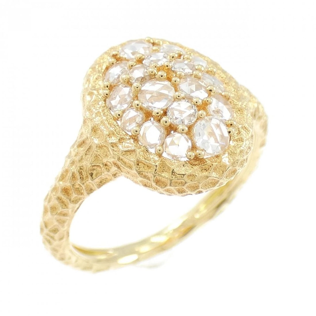 K18YG DIAMOND RING: K18YG Diamond Ring Brand: Unbranded Type/Style: Diamond Ring Material: 18K Yellow Gold, Color: Yellow Gold Size: US 5 1/4 Accessories: None Accessories Notice: When purchasing pre-owned goods, please
