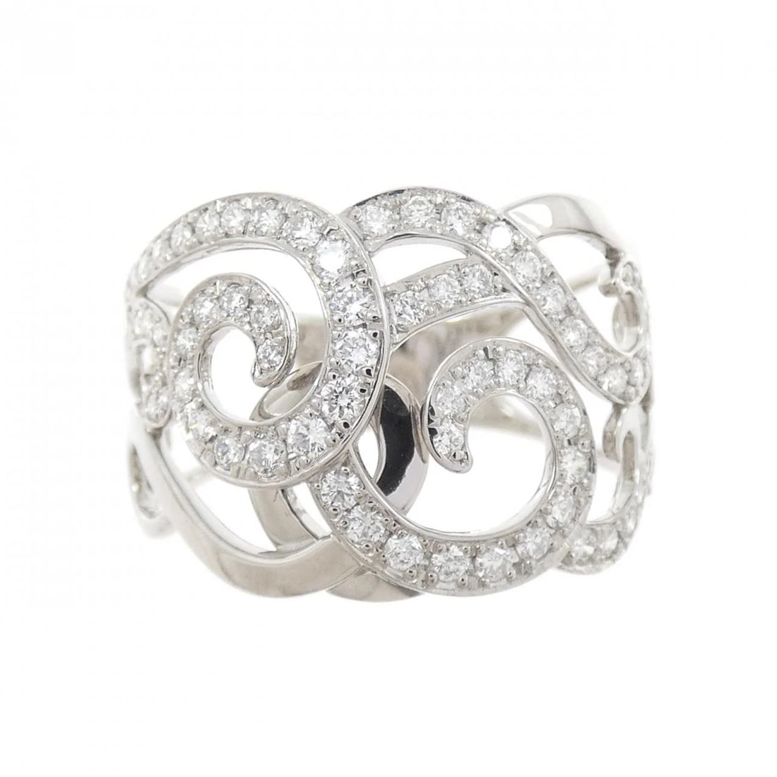 K18WG DIAMOND RING: K18WG Diamond Ring Brand: Unbranded Type/Style: Diamond Ring Material: K18WG, Main Stone/Creation Natural Color: White Gold Size: US 6 1/4 Accessories: None Accessories Notice: When purchasing