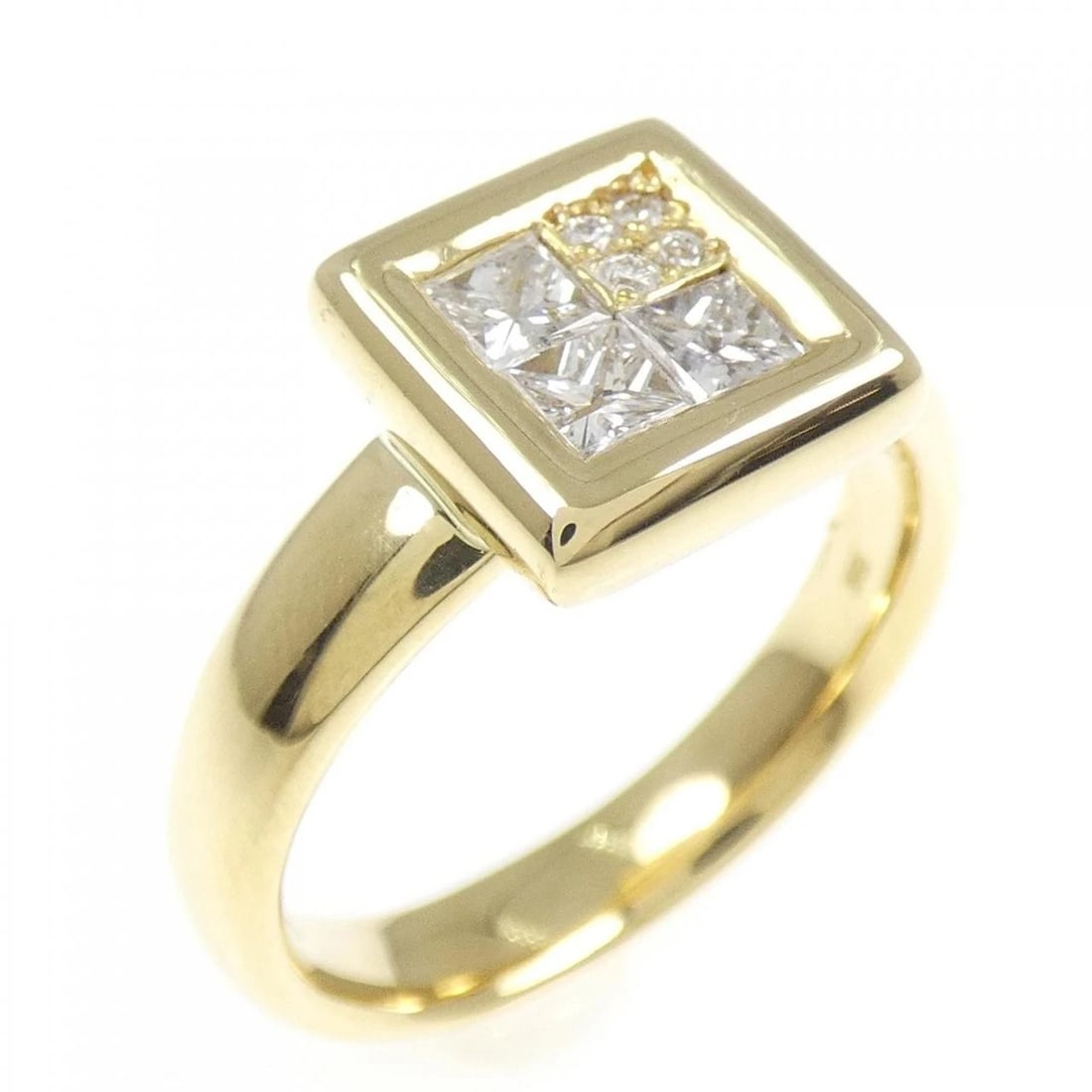 18KYG DIAMOND RING: 18KYG Diamond Ring Brand: Unbranded Type/Style: Diamond Ring Material: K18YG, Color: Yellow Gold Size: US 6 1/4 Accessories: None Accessories Notice: When purchasing pre-owned goods, please refer to