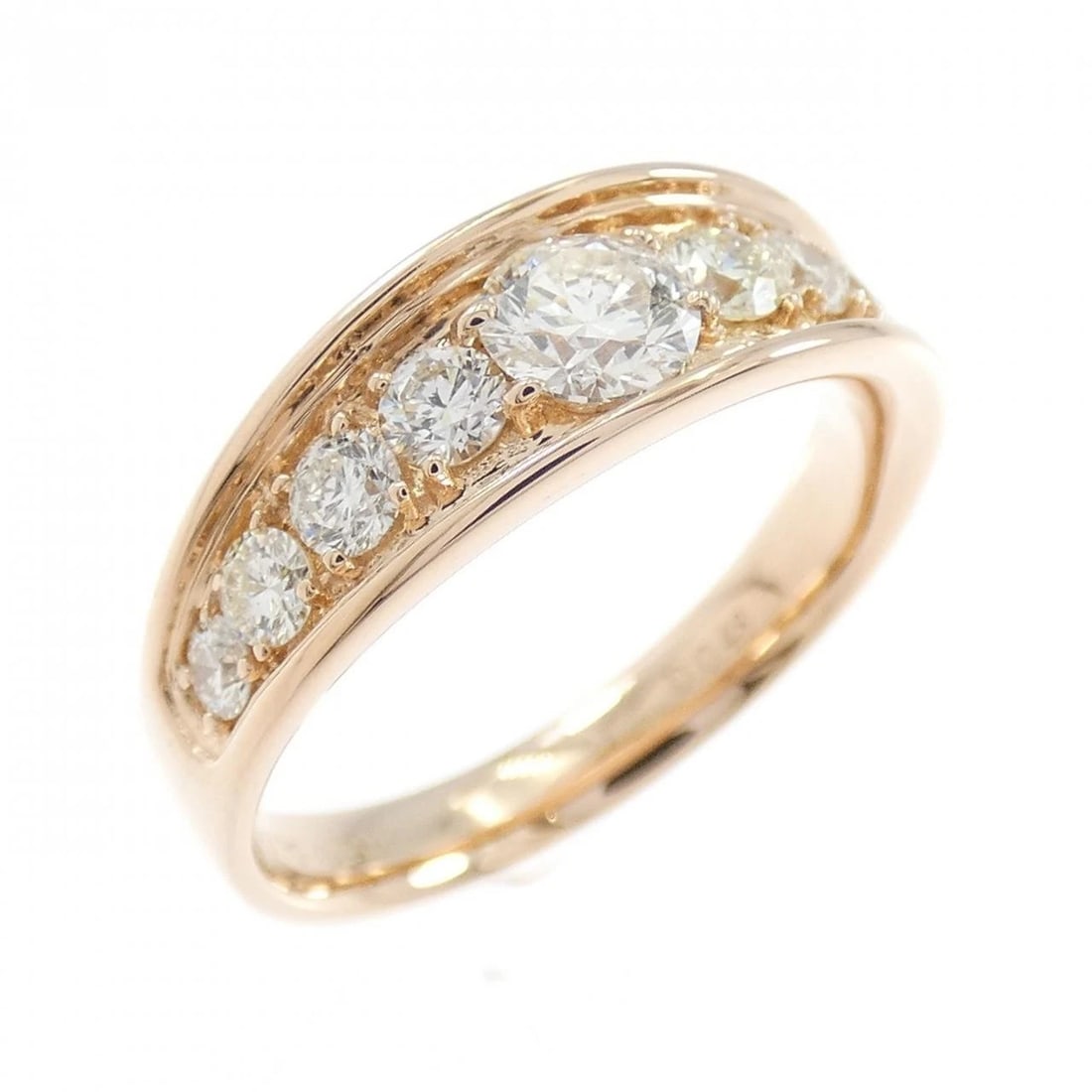 K18PG DIAMOND RING: K18PG Diamond Ring Brand: Unbranded Type/Style: Diamond Ring Material: 18k Pink Gold, Color: Pink Gold Size: US 6 1/4 Accessories: None Accessories Notice: When purchasing pre-owned goods, please