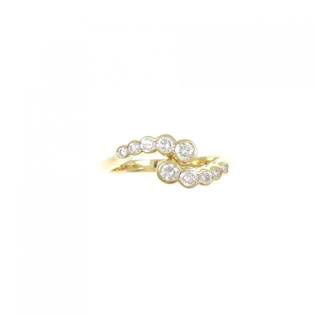 K18YG DIAMOND RING - 2