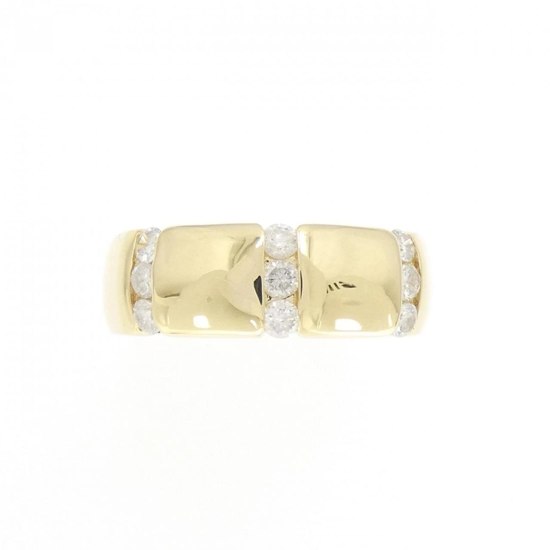 K18YG DIAMOND RING: K18YG Diamond Ring Brand: Unbranded Type/Style: Diamond ring Material: K18 yellow gold, Main Stone/Creation Natural Color: Yellow Gold Size: US 5 1/2 Accessories: None Accessories Notice: When