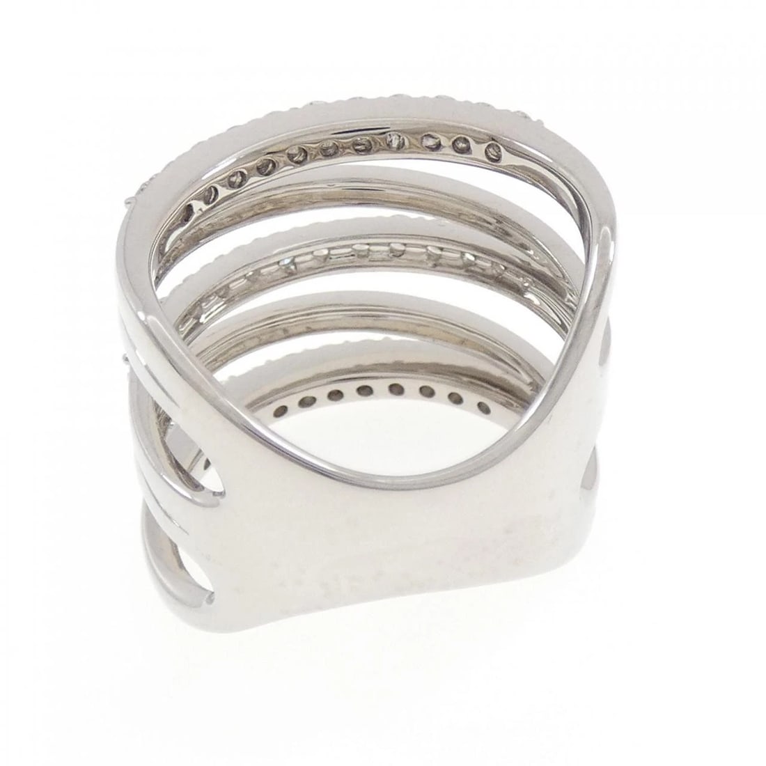 K18WG DIAMOND RING - 3