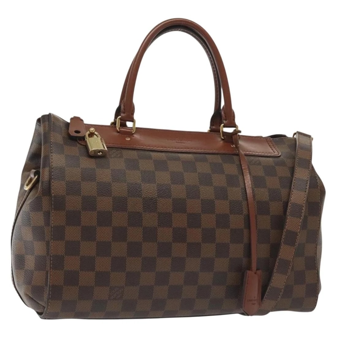 LOUIS VUITTON DAMIER EBENE GREENWICH HAND BAG: LOUIS VUITTON Damier Ebene Greenwich Hand Bag Brand: LOUIS VUITTON Type/Style: Hand Bag Material: Damier Ebene Canvas Color: Damie Ebene Size: Size(Inch) W12.6 x H9.8 x D3.9inch(Approx) Accessorie