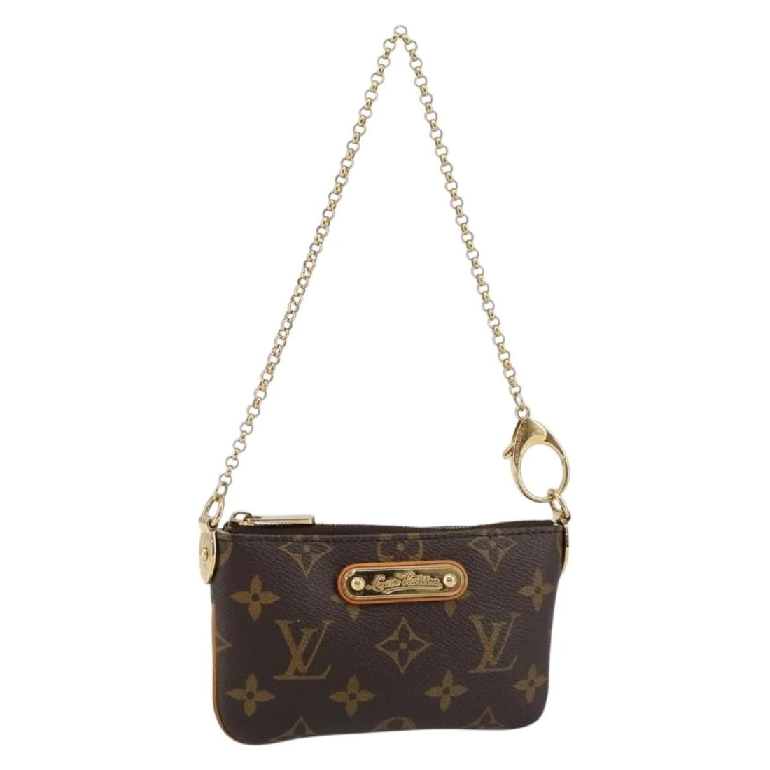 LOUIS VUITTON MONOGRAM POCHETTE MIRA PM ACCESSORY POUCH: LOUIS VUITTON Monogram Pochette Mira PM Accessory Pouch Brand: LOUIS VUITTON Type/Style: Accessory Pouch Material: Monogram Canvas Color: Monogram Size: Size(Inch) W5.9 x H3.5 x D0.6inch(Approx) A