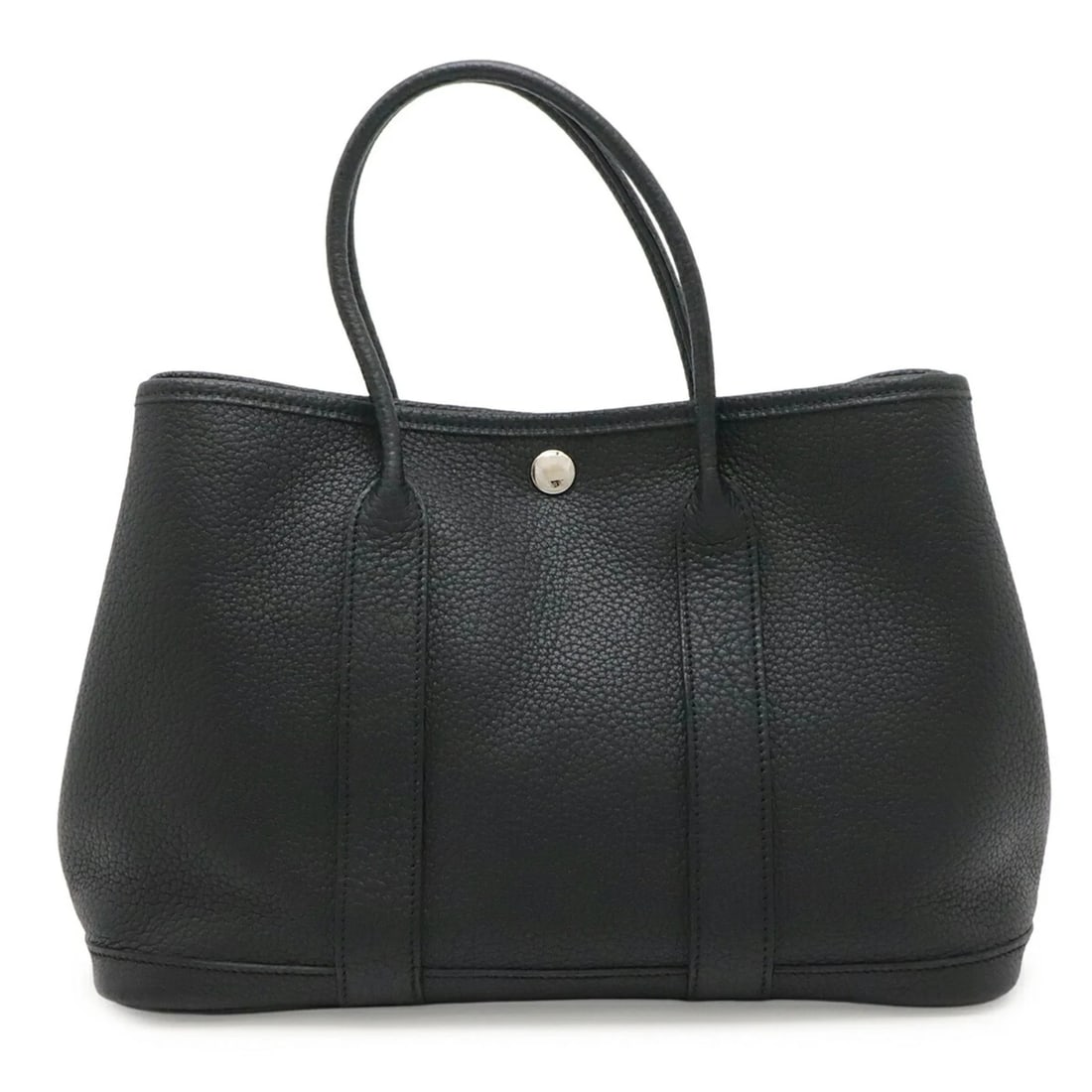 HERMES GARDEN TPM TOTE BAG HANDBAG NEGONDA LEATHER NOIR BLACK: HERMES Garden TPM Tote Bag Handbag Negonda Leather Noir Black Brand: Hermes Type/Style: Handbag, Tote bag Material: Negonda leather Color: Black Size: (HxWxD)21cm x 30cm x 14cm / 8.26'' x 11.81'' x 5.