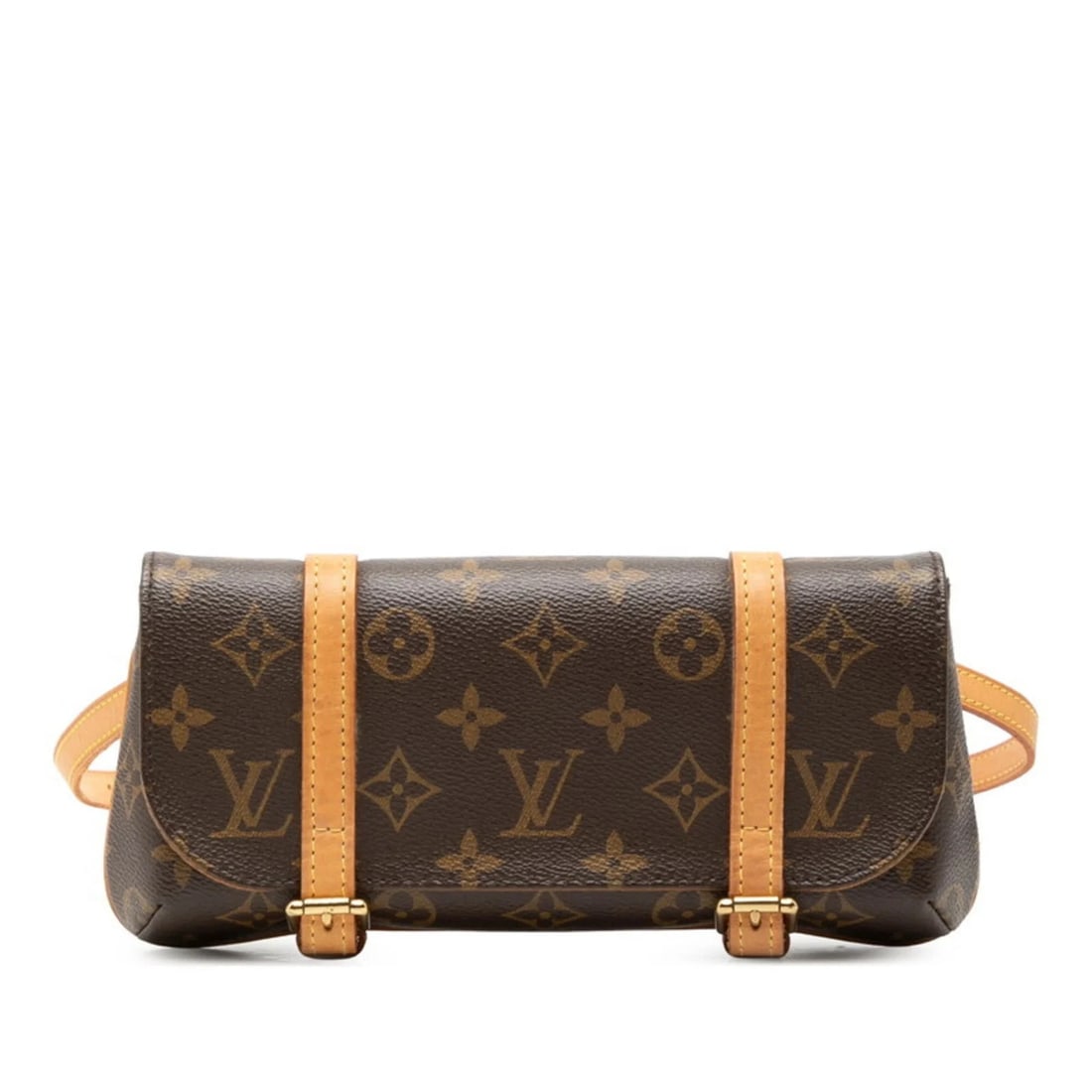 LOUIS VUITTON MONOGRAM POCHETTE MARELLE BODY BAG WAIST: Louis Vuitton Monogram Pochette Marelle Body Bag Waist Brand: Louis Vuitton Type/Style: Fanny pack, Sling bag Material: PVC,Leather Color: Brown Size: (HxWxD)12cm x 25cm x 3.5cm / 4.72'' x 9.84'' x 1.